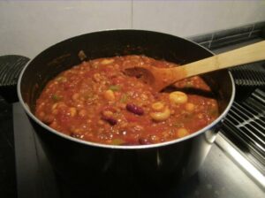 Pot of chili